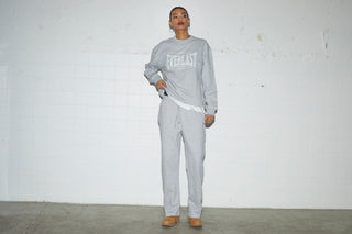 Everlast® EVERLAST LOGO CREW SWEAT Sweatshirt 413 Light Grey melange