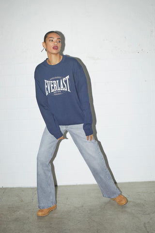 Everlast® EVERLAST LOGO CREW SWEAT Sweatshirt Navy