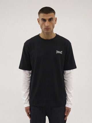 Everlast® LAYERED BACK LOGO CAMO LS T-shirt Black