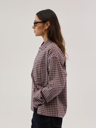 Everlast® Long Sleeve Checked Shirt Shirt Red