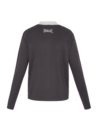 Everlast® Retro Stripe Zip Polo Knit Brown
