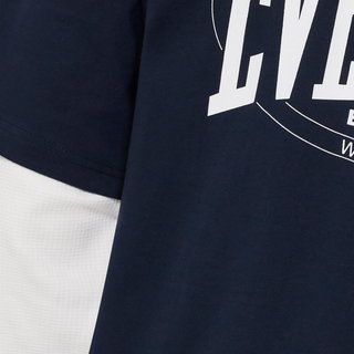 Everlast® Waffle Topping Tee T-shirt Navy